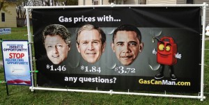 Gas Can Man Sign