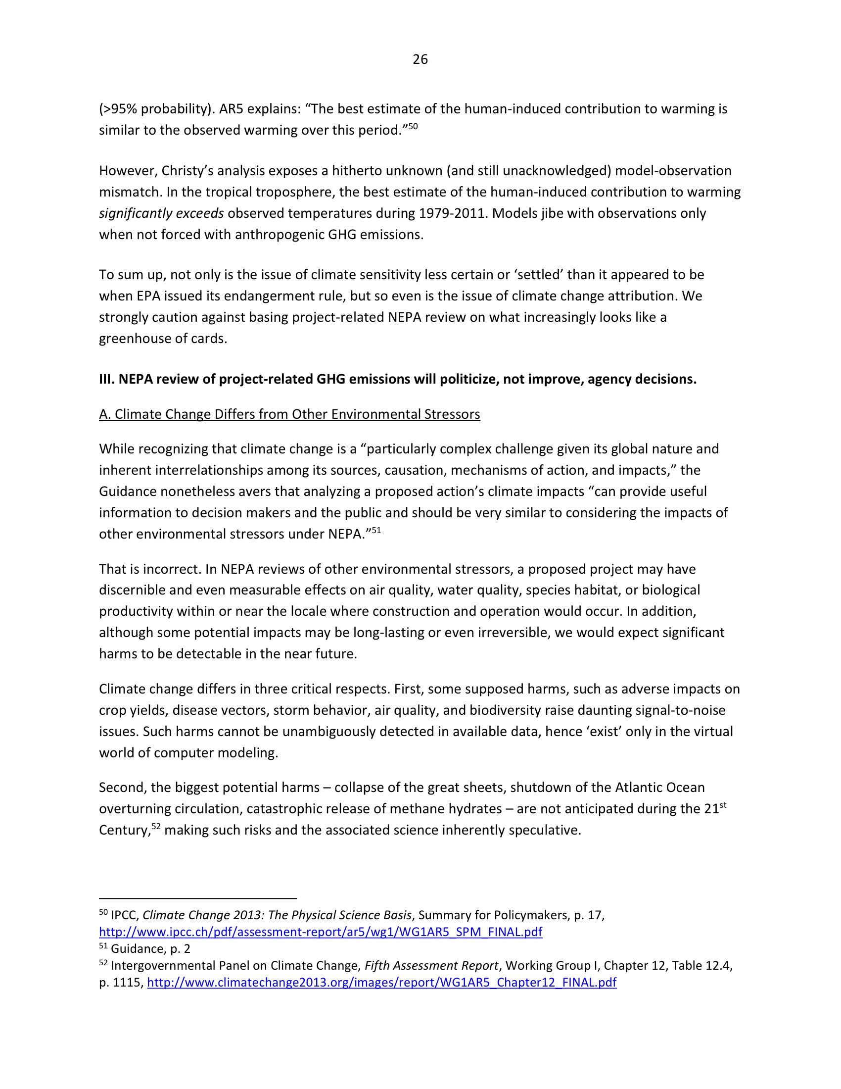 Marlo Lewis Competitive Enterprise Institute and Free Market Allies Comment Letter on NEPA GHG Guidance Document 98-26