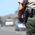 Police Officer On Road